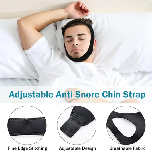 Adjustable Anti-Snore Chin Strap