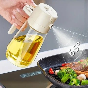 ENDOXI - 2 in 1 Oil Bottle – 500ML Oil Spray Bottle & Oil Dispenser