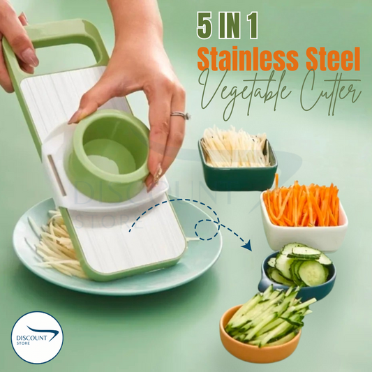 5 in 1 Stainless Steel Vegetable Cutter
