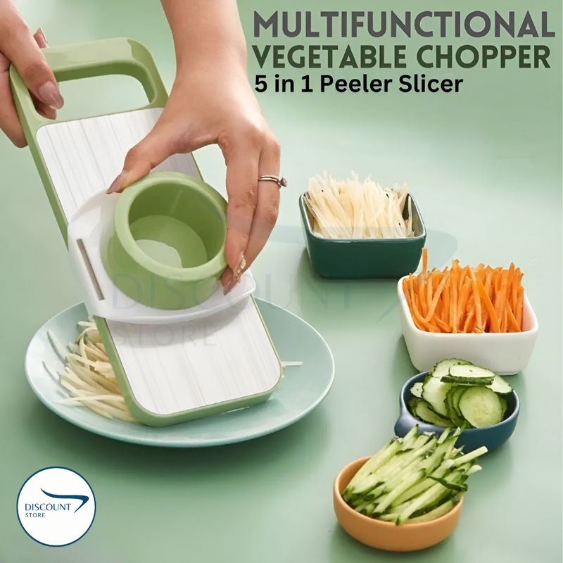 5 in 1 Stainless Steel Vegetable Cutter