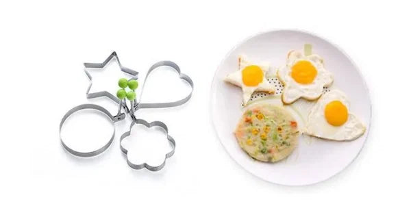 Stainless Steel Fried Egg Molds – Set of 4