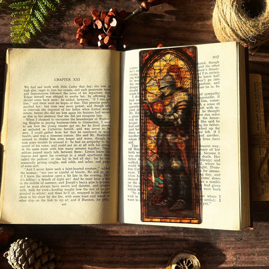 Knights Reading Stained Glass Bookmarks