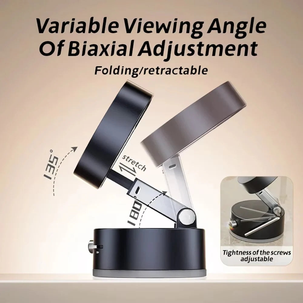 Universal Vacuum Magnetic Car Phone Holder, Dashboard Magnet Foldable Mobile Stand, Car Magnetic Phone Holder