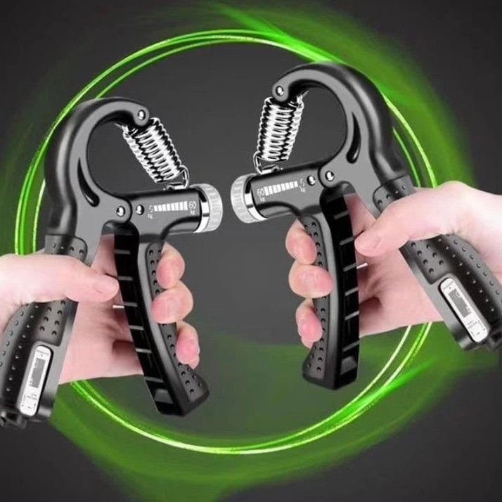 Adjustable Hand Gripper with Counter | 5–60kg Resistance | Wrist & Forearm Trainer