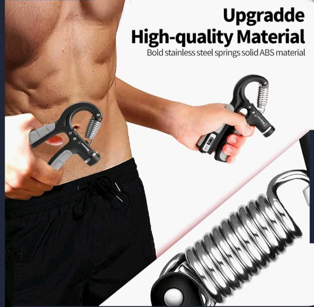 Adjustable Hand Gripper with Counter | 5–60kg Resistance | Wrist & Forearm Trainer