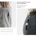 Portable Zinc Alloy Leather Keychain