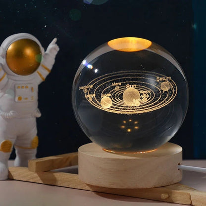 3D Crystal Ball Night Lamp