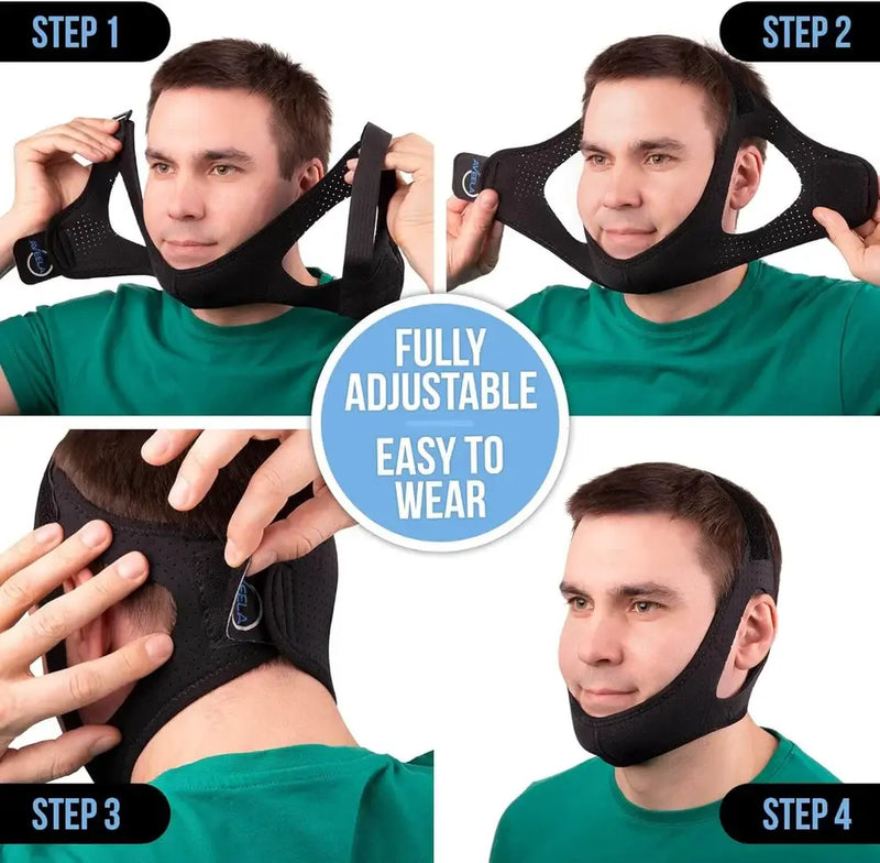 Adjustable Anti-Snore Chin Strap